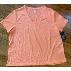NWT Athletic Dri Works Top Women’s Shirt XXL Sherbet Orange